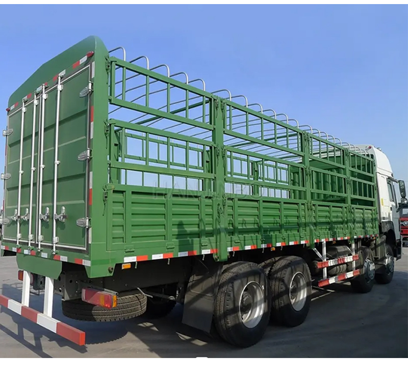 Used  Sinotruk HOWO Fence Cargo Truck 6x4/8x4 10 wheels Fence Truck for Sale